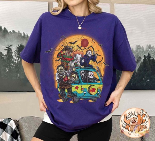 Vintage Horror Movie Characters Shirt Retro Friends Horror Movie Shirt Horror Characters Shirt Halloween Friends Shirt teetickler 1