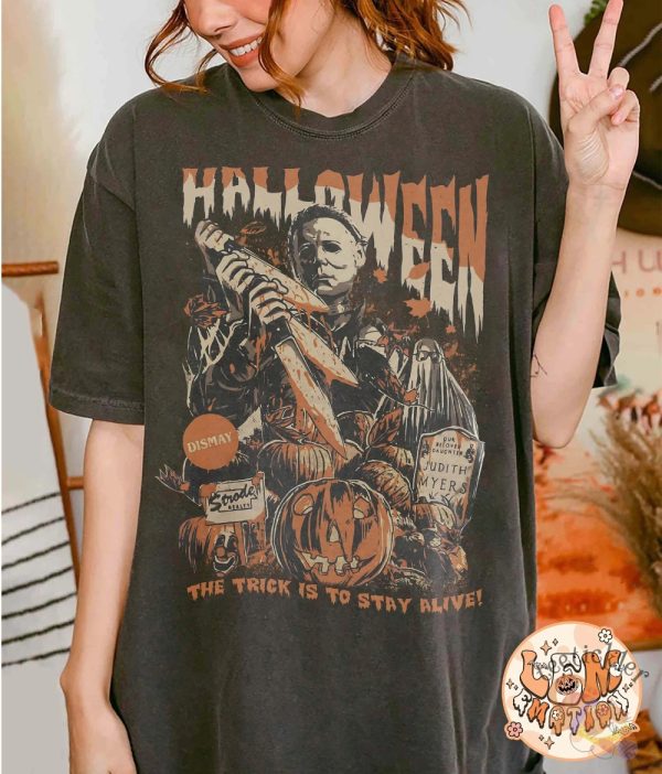 Vintage Michael Myers Halloween Shirt Horror Movie Shirt Myers Thriller Friday The 13Th Horror Shirt Halloween Sweatshirt teetickler 1