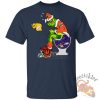 Santa Grinch Cleveland Browns Christmas Shirt Festive Tee For Browns Fans This Holiday teetickler 3