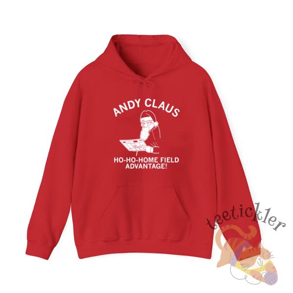 Andy Claus Ho Ho Home Field Advantage For Kc In The Playoffs Shirt Cheer For The Chiefs teetickler 2