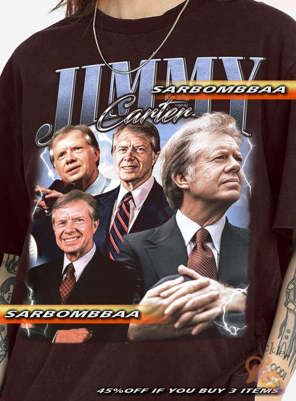 Vintage Jimmy Carter Shirt Nostalgic Graphic Tee For History Buffs teetickler 1