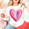 Brushstroke Valentines Day Heart Shirt Elegant And Artistic Design For Love Season teetickler 2