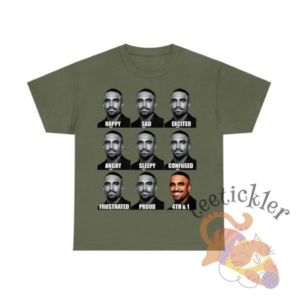 Jalen Hurts Funny Meme 4Th And 1 Tush Push Shirt teetickler 3 1