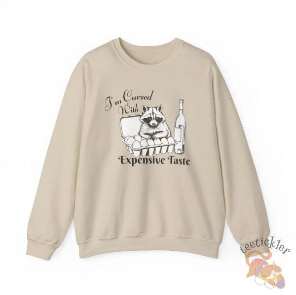 Egg Prices Raccoon Cursed With Expensive Taste Sweatshirt teetickler 1