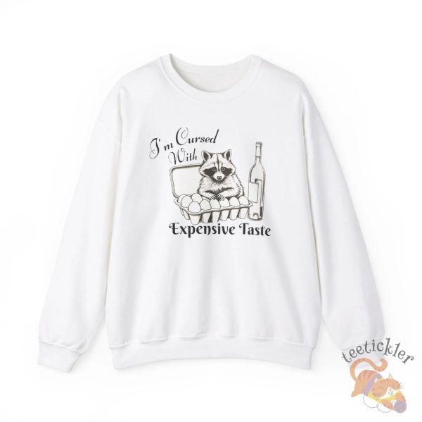 Egg Prices Raccoon Cursed With Expensive Taste Sweatshirt teetickler 2