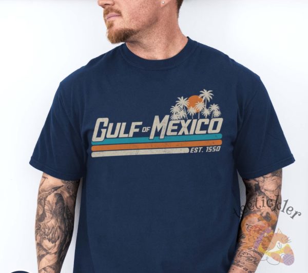 Retro Gulf Of Mexico Shirt Gulf Coast Shirt Texas Alabama Mississippi Florida Beach T Shirt teetickler 1