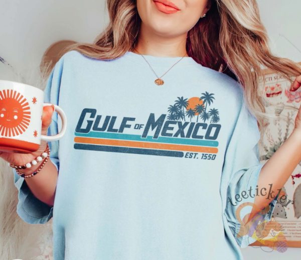 Retro Gulf Of Mexico Shirt Gulf Coast Shirt Texas Alabama Mississippi Florida Beach T Shirt teetickler 3