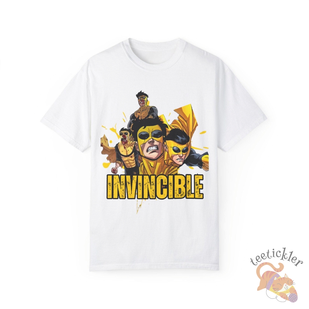 Invincible T Shirt Superhero Graphic Shirt