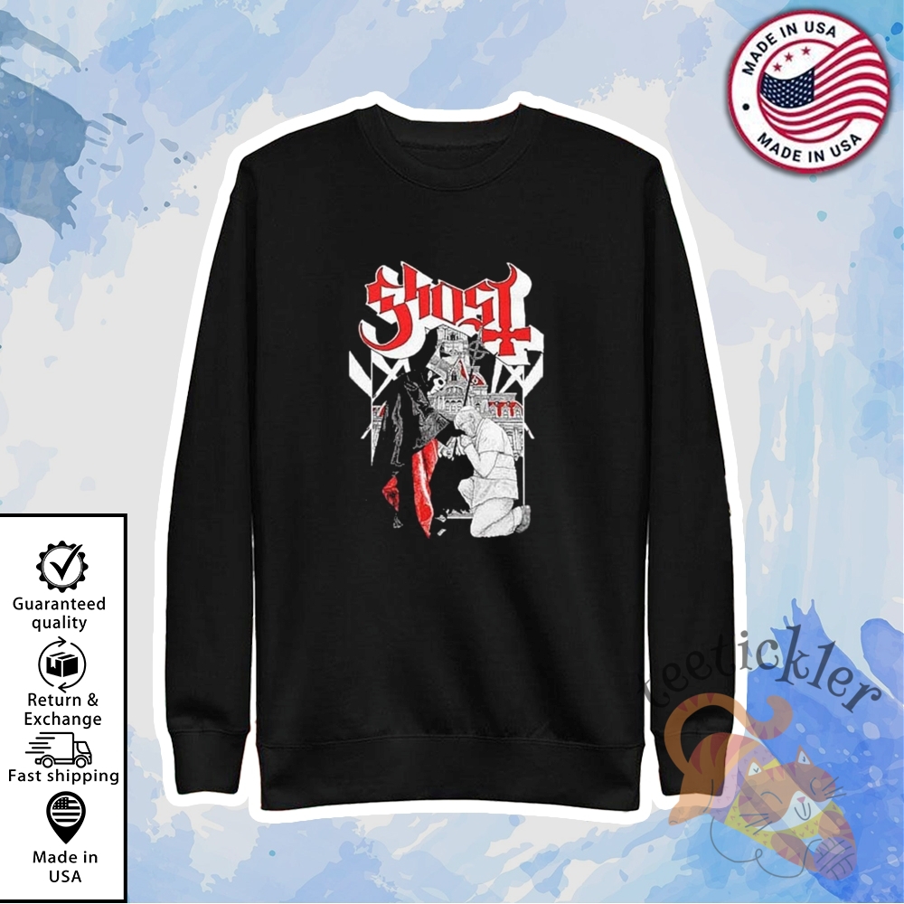 Ghost Bc Black To The Future Tour Pope Shirt 5 Ghost BC Black To the Future Tour Pope Shirt