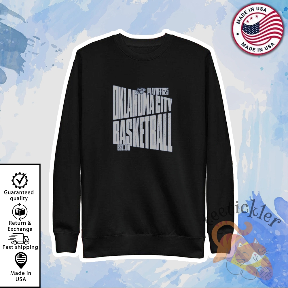 New Oklahoma City Thunder 2025 Playoffs Shirt 5 New Oklahoma City Thunder 2025 Playoffs Shirt