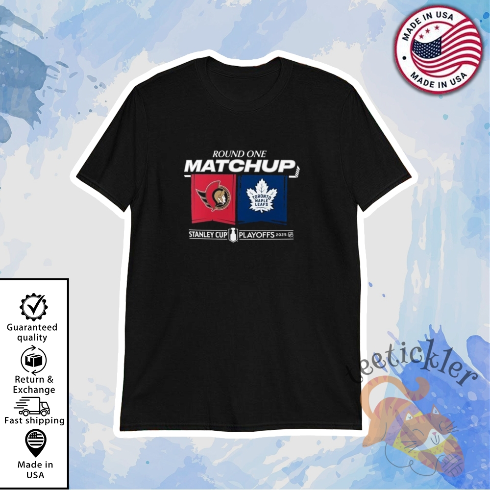 Ottawa Senators 2025 Playoffs Round 1 Match Up T Shirt