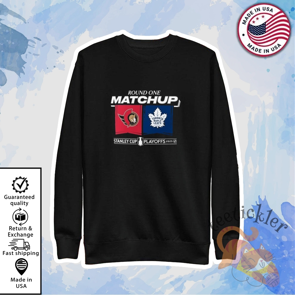Ottawa Senators 2025 Playoffs Round 1 Match Up T Shirt 5 Ottawa Senators 2025 Playoffs Round 1 Match Up T Shirt