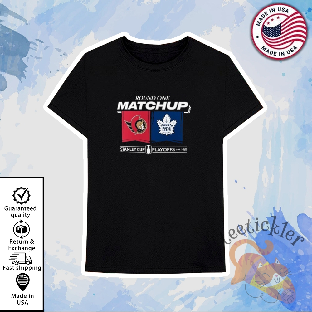 Ottawa Senators 2025 Playoffs Round 1 Match Up T Shirt 6 Ottawa Senators 2025 Playoffs Round 1 Match Up T Shirt