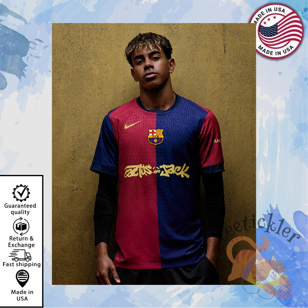 Barcelona Travis Scott El Clasico Jersey Shirt For Sale