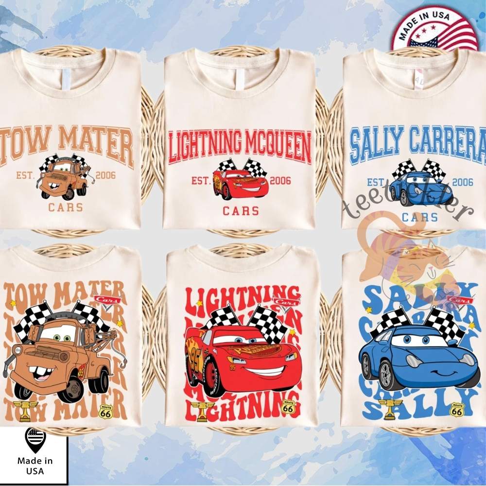 Disney Pixar Lightning Mcqueen Car Custom Shirts