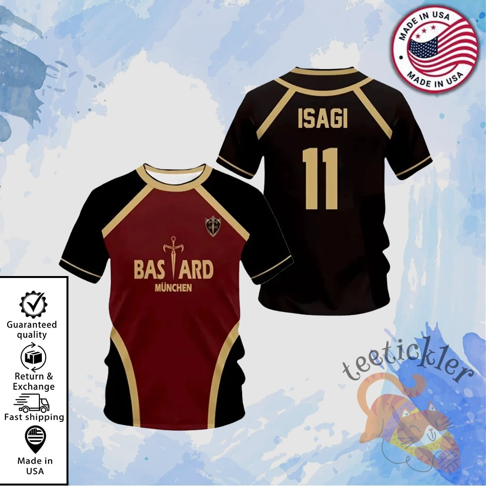 Blue Lock Anime Bastard Munich Football Jersey