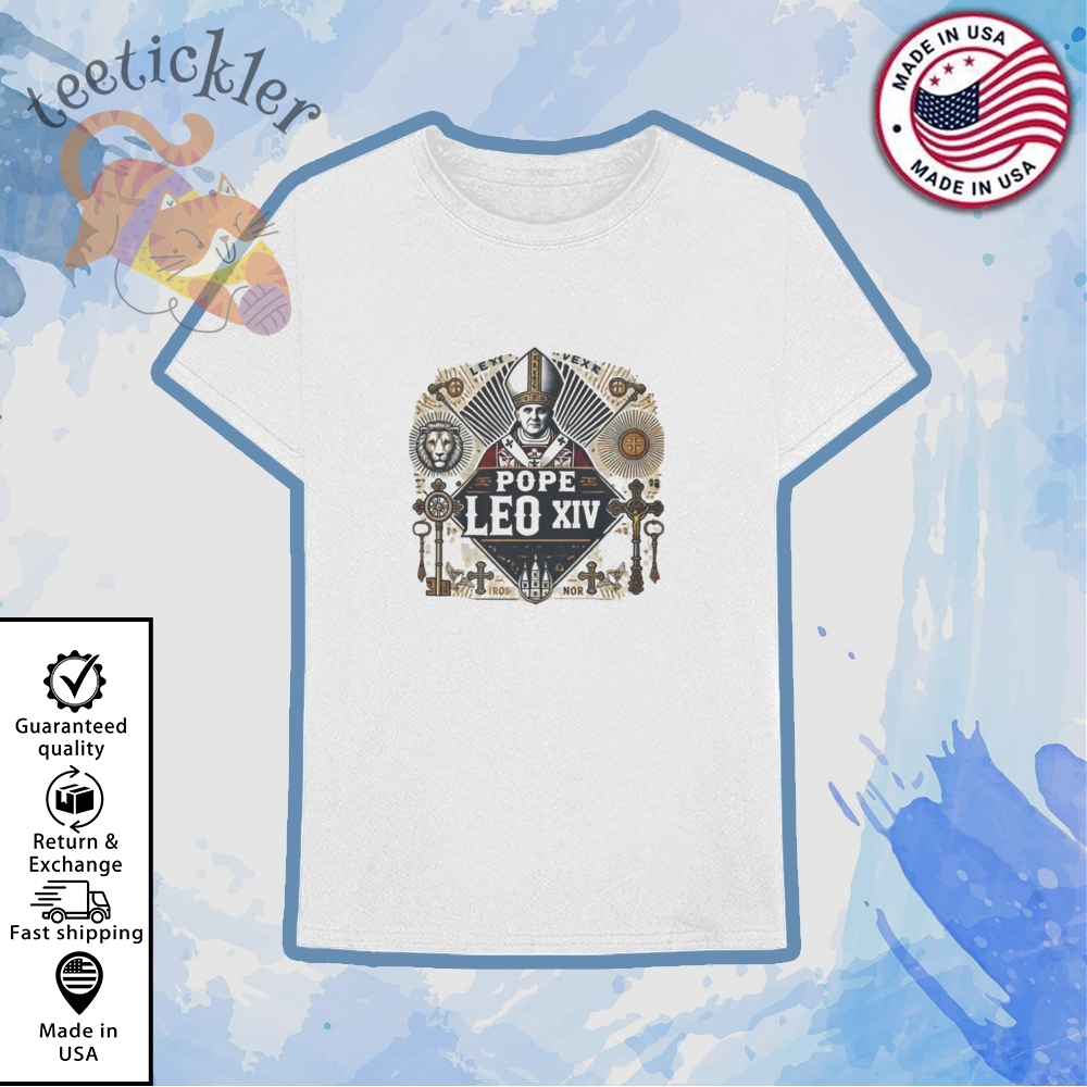 Pope Leo Xiv Catholic T Shirts Robert Prevost Pope Leo Shirt