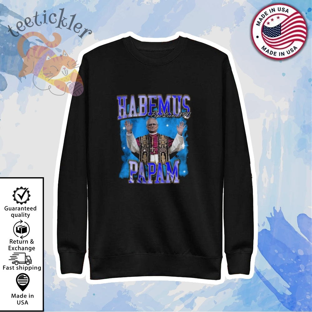 Habemus Papam Pope Leo Xiv Blue T Shirt 5 Habemus Papam Pope Leo XIV Blue T Shirt