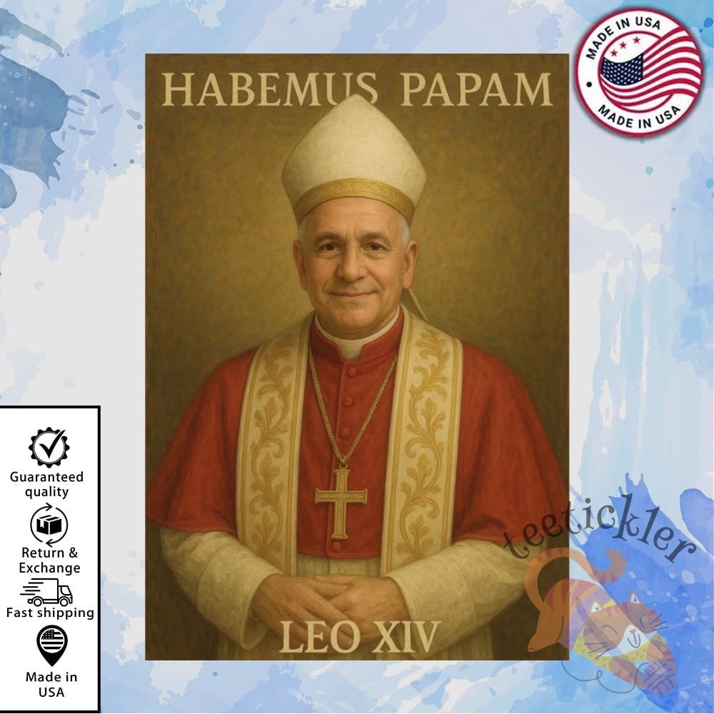 Habemus Papam Pope Leo Xiv Poster Canvas