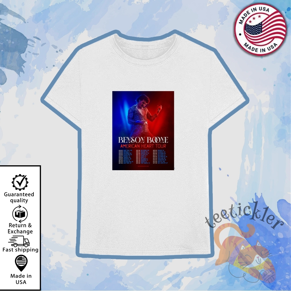 Official Benson Boone American Heart Tour 2025 Shirts 6 Official Benson Boone American Heart Tour 2025 Shirts