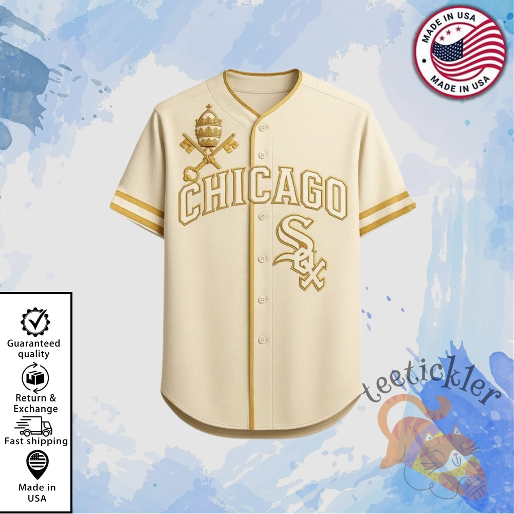 Chicago White Sox Vatican City Connect Jersey  Pope Leo Xiv Jersey Shirt