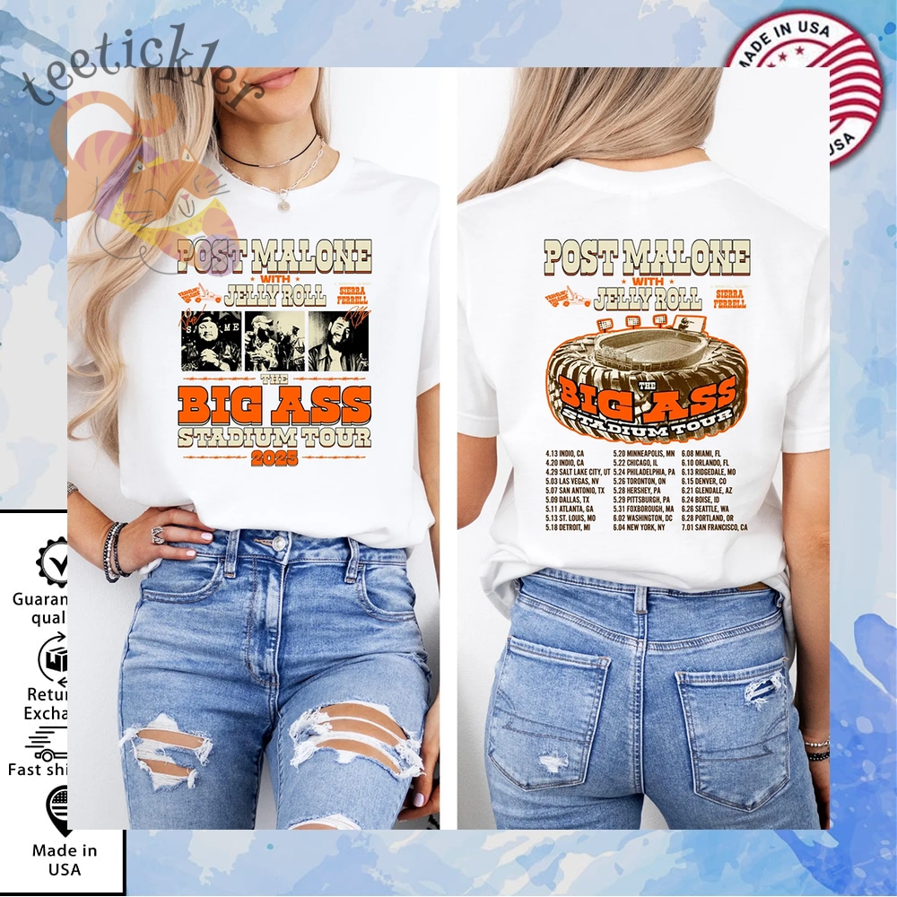 Post Malone Jelly Roll Shirt Jelly Roll Concert 2025 T Shirt 5 Post Malone Jelly Roll Shirt Jelly Roll Concert 2025 T Shirt