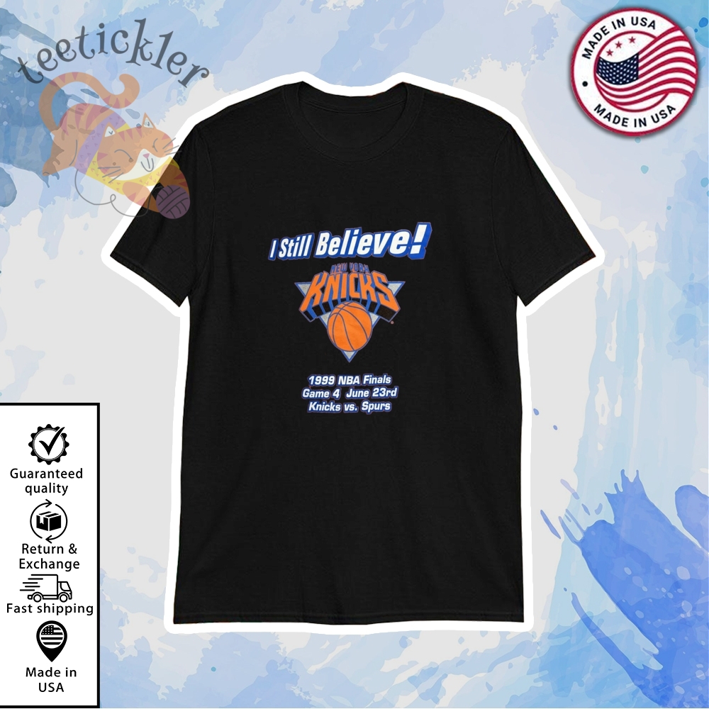 "Top 5 Trendsetting Vintage Shirts and Caps for Sports Fans" 3 Vintage 1999 Nba Finals I Still Believe Knicks Vs Spurs Shirt