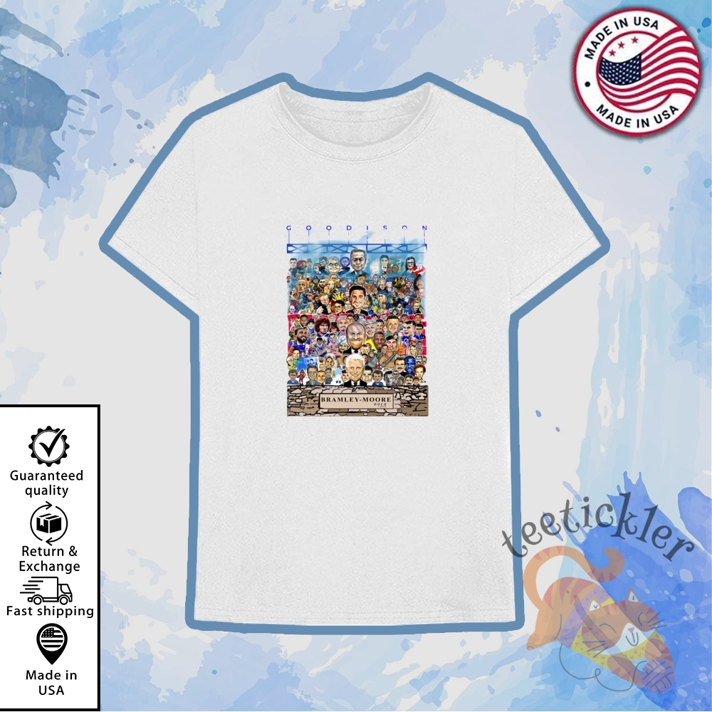 "Shop Trendy Pop Culture and Sports T-Shirts for Every Fan" 11 Mrbluedoodler Goodison Bramley Moore Shirt