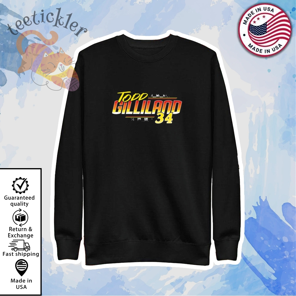 Todd Gilliland No 34 Ford Mustang Shirt 5 Todd Gilliland No 34 Ford Mustang Shirt