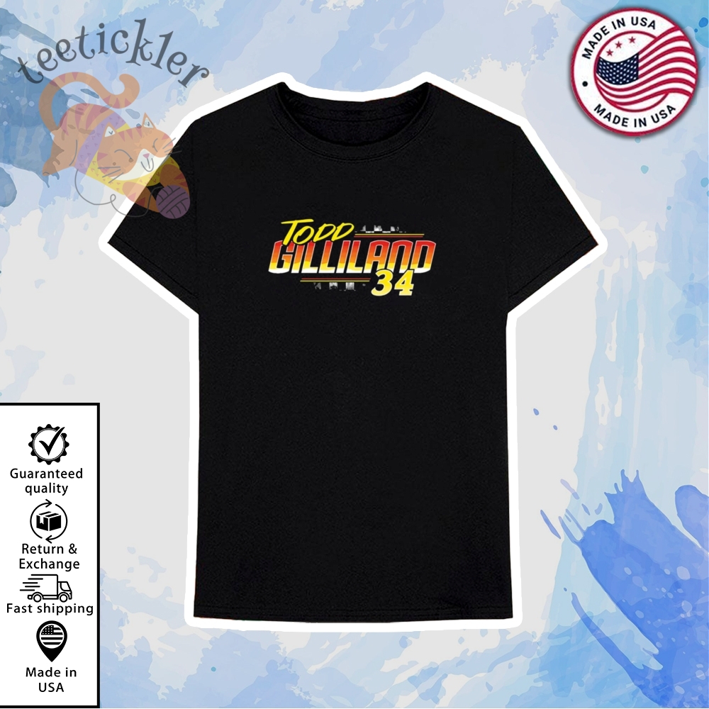 Todd Gilliland No 34 Ford Mustang Shirt 6 Todd Gilliland No 34 Ford Mustang Shirt