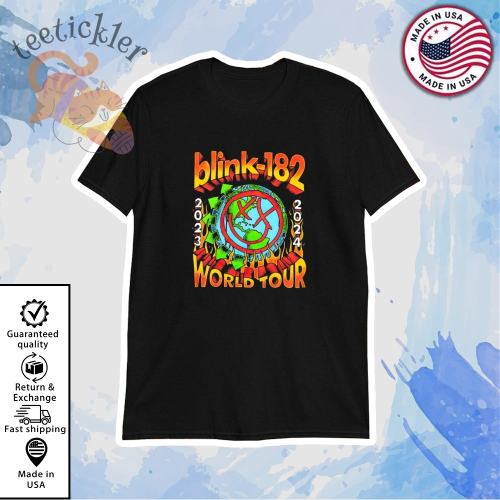 Blink 182 Shirt World Tour 2023 2024 Band Shirt