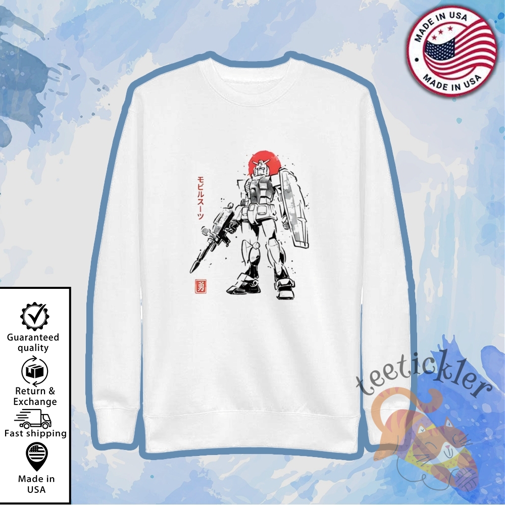 Rx782 Japanese Sumi E Style Mobile Suit Sumi E Shirt 5 RX782 Japanese Sumi E Style Mobile Suit Sumi E Shirt
