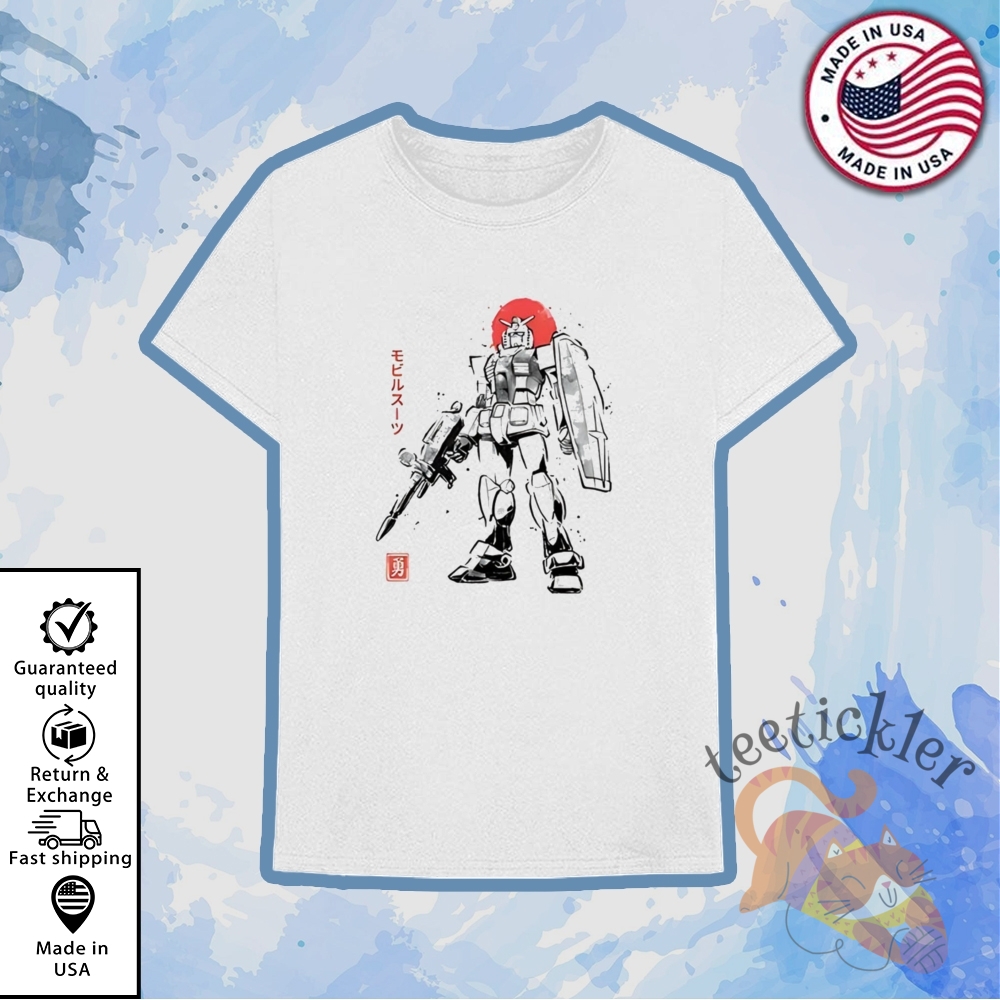 Rx782 Japanese Sumi E Style Mobile Suit Sumi E Shirt 6 RX782 Japanese Sumi E Style Mobile Suit Sumi E Shirt