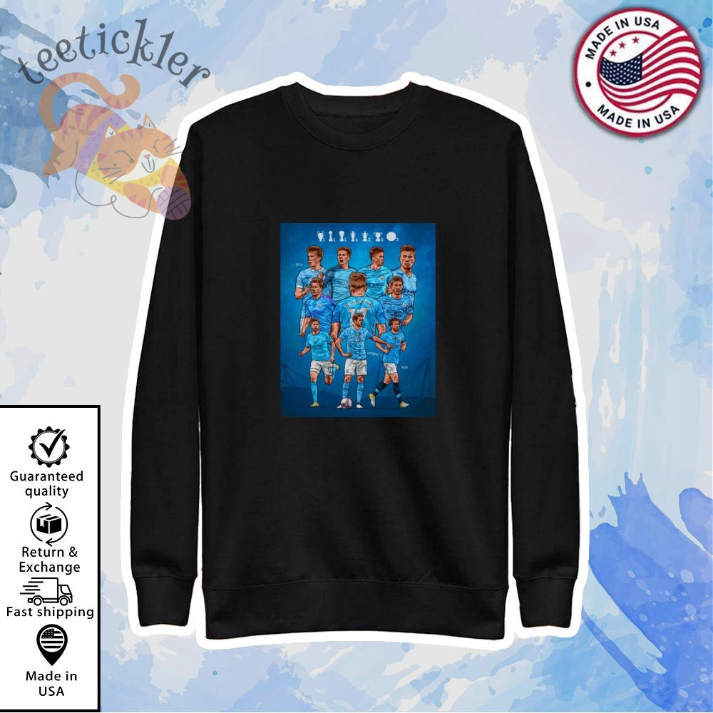 Manchester City Kevin De Bruyne 2015 2025 Art Shirt 5 Manchester City Kevin De Bruyne 2015 2025 Art Shirt
