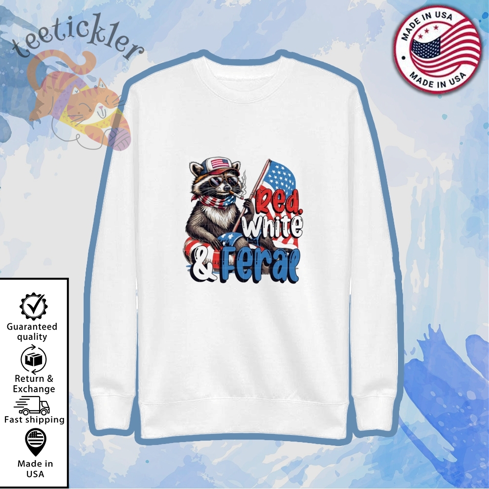 Raccoon Red White And Fera Shirt Funny 4Th Of July Raccoon Shirt 5 Raccoon Red White And Fera Shirt Funny 4th Of July Raccoon Shirt