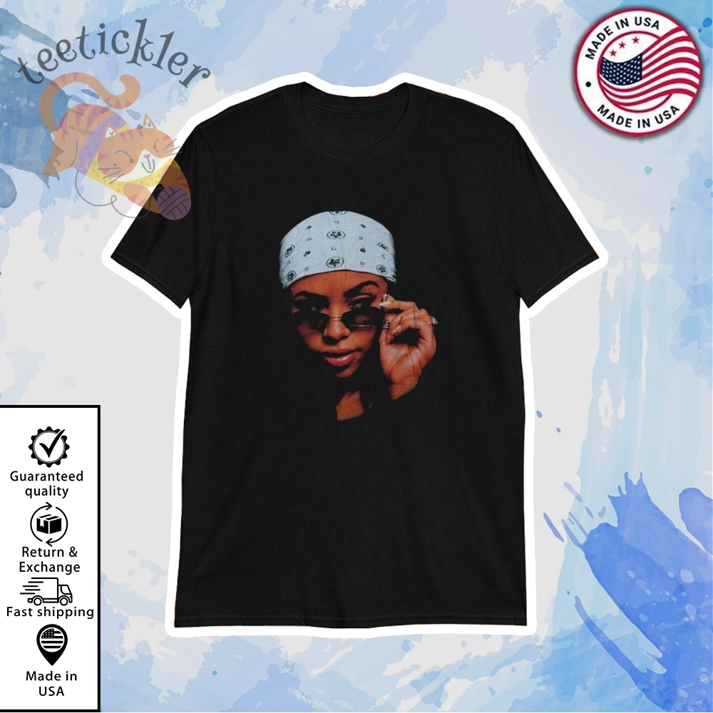 Rihannas Bodyguard Wearing Aaliyah Face Shirt