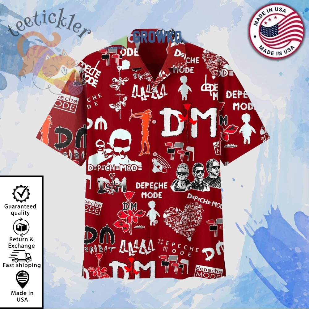 I Love Depeche Mode True Fan Red Heart Hawaiian Shirts