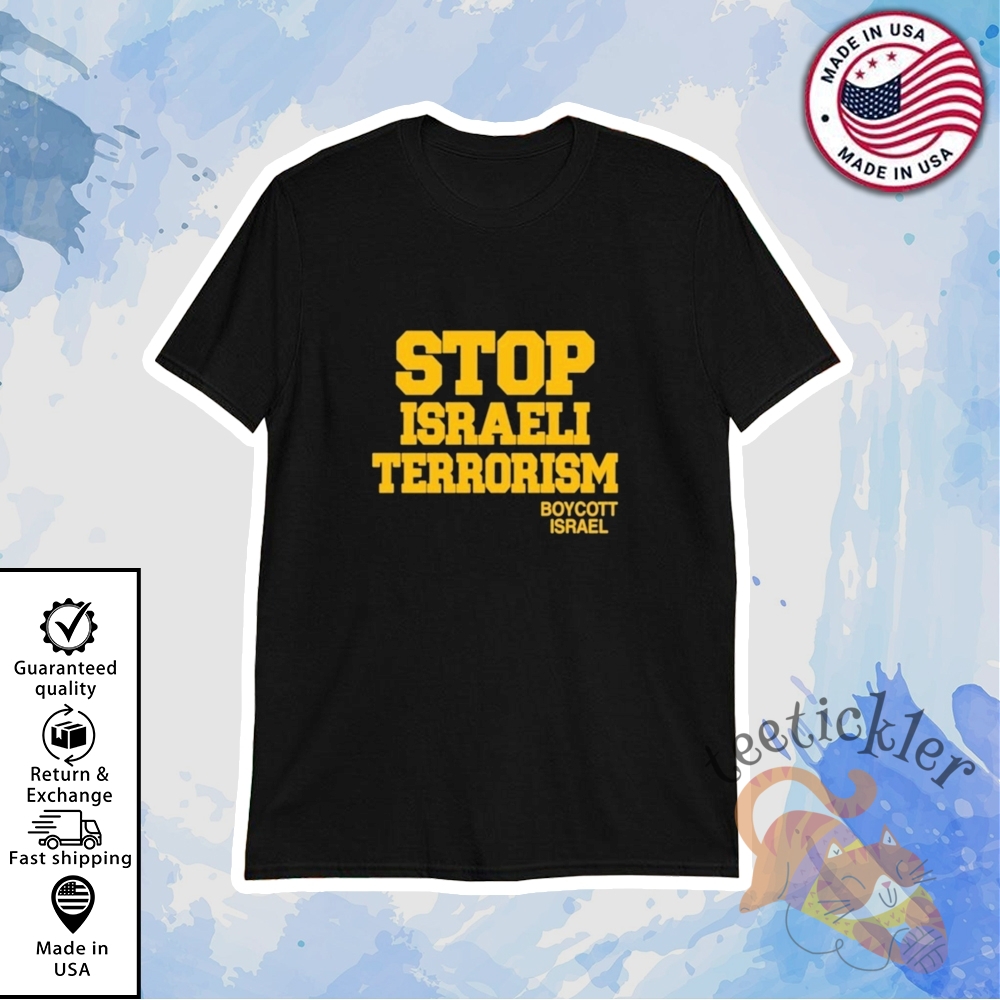 Official Robert Martin Stop Israeli Terrorism Boycott Israel Shirt