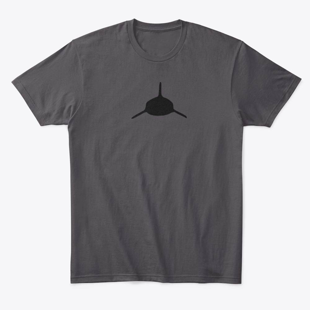 Shark Silhouette Comfort Tee Black Logo