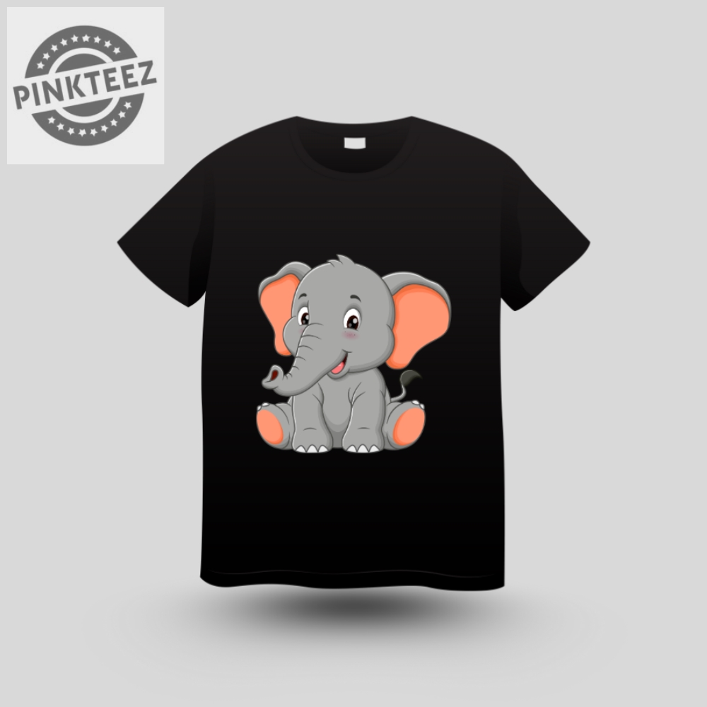 Sweet Elephant Vibes Tee pinkteez.com 1