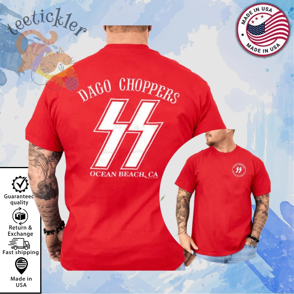 Nazi Dago Choppers Ocean Beach Ca T Shirt teetickler 1
