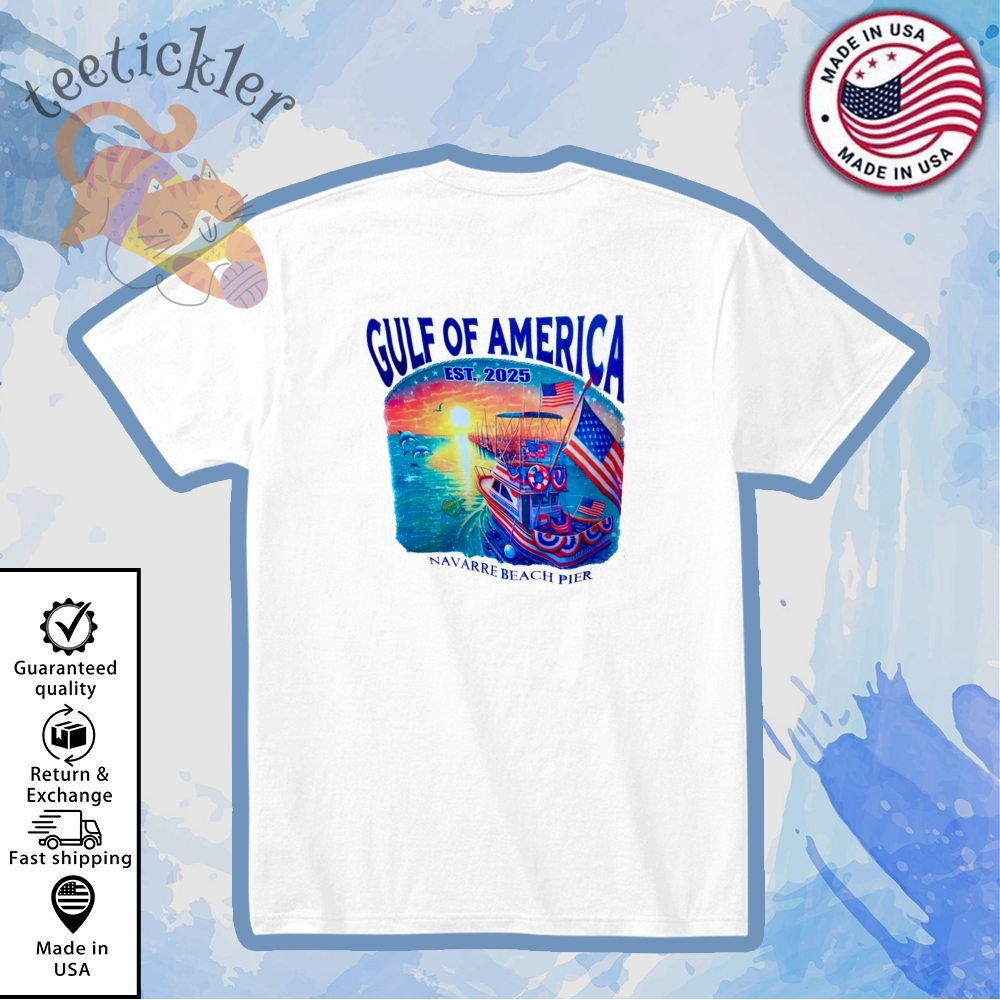 Gulf Of America Est 2025 Navarre Beach Pier Shirt