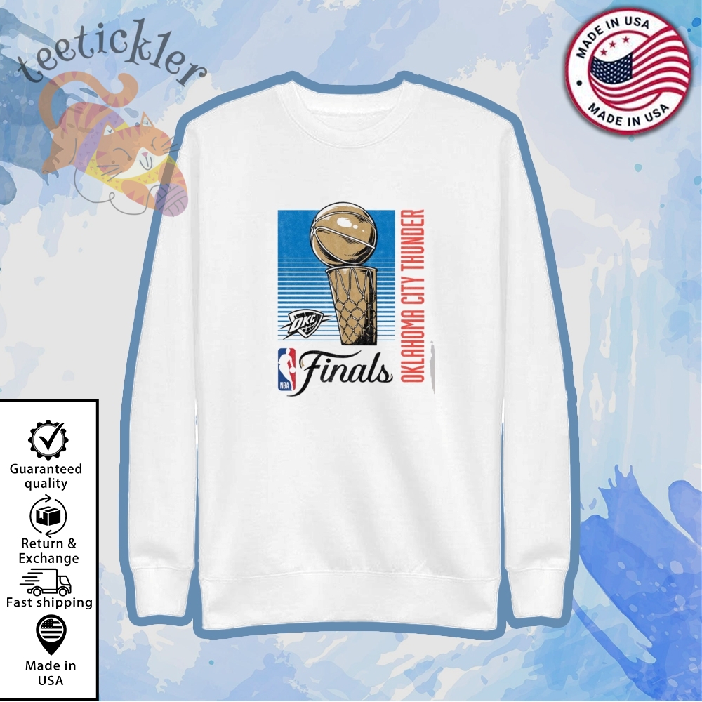 Okc Thunder 2025 Nba Finals Retro Lines Shirt 5 OKC THUNDER 2025 NBA FINALS RETRO LINES SHIRT