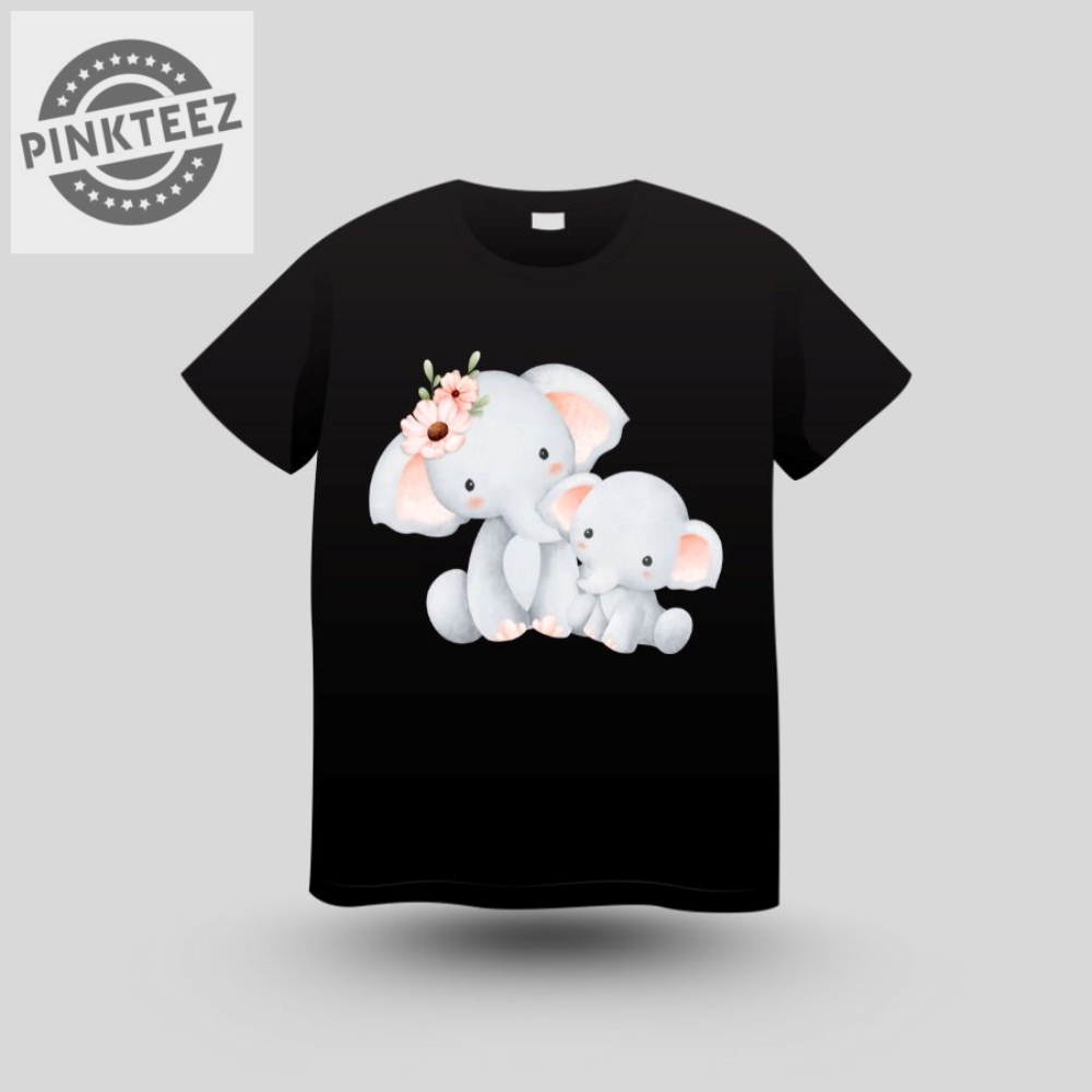 Adorable Mother and Child Animal Tee for Family Matching Gift pinkteez.com 1