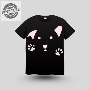 Fearless Dog Face Paw Print Shirt 2 Fearless Dog Face Paw Print Shirt pinkteez.com 1