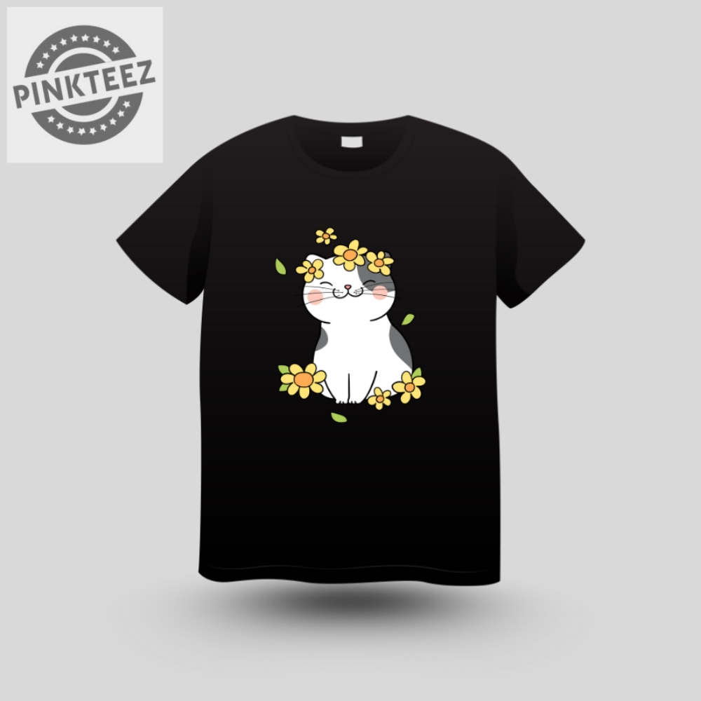 Fierce Blossom Cat Power Tee pinkteez.com 1