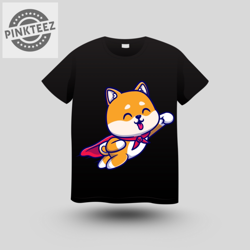 Fearless Shiba Hero Tee pinkteez.com 1