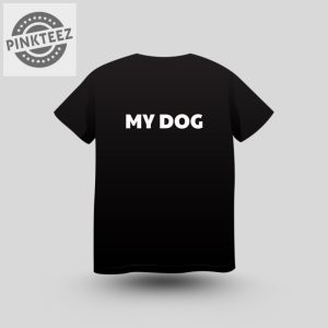 Bold Floral Dog Initial T-Shirt 3 Bold Floral Dog Initial T Shirt pinkteez.com 1 1
