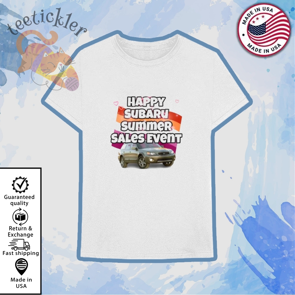 Happy Subaru Summer Sales Event Lesbian Pride Shirt
