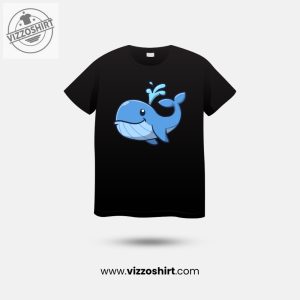 Blue Whale Unisex T-shirt 2 Blue Whale Unisex T shirt vizzoshirt.com 1 2
